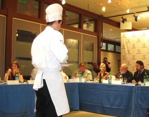 Sophie Gayot judging along with Michel Richard, Gail Simmons