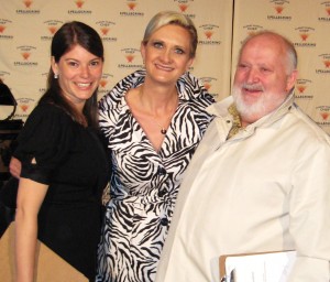 Judges Gail Simmons from Bravo's Top Chef and chef Michel Richard with Sophie Gayot