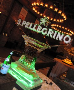 S.Pellegrino & Acqua Panna ice sculptures