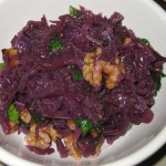 Braised cabbage, walnuts & caraway
