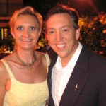 Radio host Jim Thornton, from KNX1070 Newsradio, with Sophie Gayot