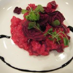 Locanda Del Lago: Dolcelatte Gorgonzola risotto with market red & gold beets