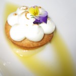 Nelson sablé with meringue & citrus sorbet