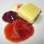 Quince gelée, bavaroise & chartreuse parfait
