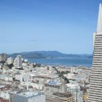 A view of San Francisco Bay from the Mandarin Oriental hotel