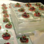 Seared ahi on watermelon carpaccio from Baleen Los Angeles