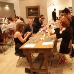 Guests tasting and sipping