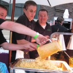 Sean Bates of Larchmont Grill, with his famous mac and cheese