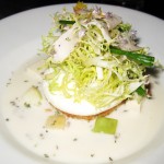 Goat cheese soup