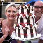 Farshid Hakim, owner of La Provence Pâtisserie & Café with Sophie Gayot