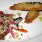 Marinated anchovies with piquillo pepper