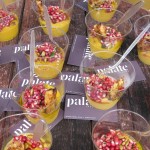 Palate Food + Wine's blue hubbard squash with mustard, pomegranate relish and bacon-apple strudel