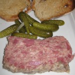 Pâté maison with cornichons