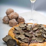 Triple chocolate truffle pizza