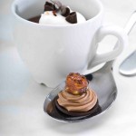 South-of-the-Border Pot de Crème with a milk chocolate ganache with hazelnut