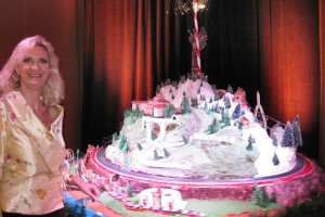 Magnificent sugar holiday sculpture from the pastry team at The Langham Huntington Hotel & Spa