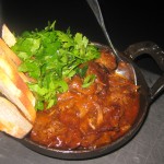 Roasted bone marrow and oxtail jam with toast, parsley and fleur de sel