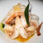 Sautéed shrimp, garlic, guindilla pepper
