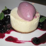 Blueberry cheesecake
