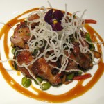 Iberian pork shoulder glazed with soy