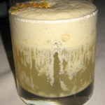 Road to Tunisia: Grey Goose Le Poire with pistachio foam