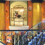 A view of the entrance from Le Bristol hotel