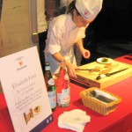 Winner Elizabeth Freer presenting her dish