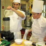 Marco Bahena in the kitchen