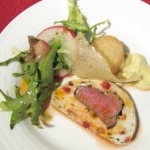 Marco Bahena's signature dish: Mediterranean lamb loin