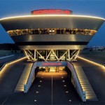 The striking Customer Center at Porsche Leipzig