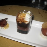 Trio of chocolate