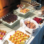 Macarons at the pastry buffet