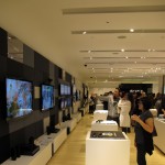 The new Sony store invites visitors to sample their 3D TVs