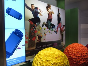 A colorful display in the new Sony store at the Westfield Century City mall A colorful display in the new Sony store at the Westfield Century City mall
