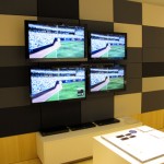HD TVs on display at the Sony store