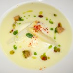 L'Asperge Blanche: White asparagus in gazpacho