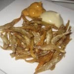 Crispy white smelts with aioli