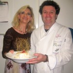 Chef Jean-Francois Meteigner with Sophie Gayot
