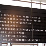 RN74's wine list showcases an international selection