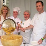Chefs Celestino Drago & Ian Gresik with Sophie Gayot