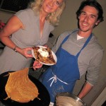 Chef Pierre-Loic Denichou with Sophie Gayot