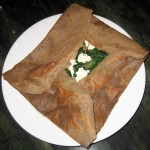 La Popeye: spinach, garlic and goat cheese