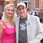 Derek Alpert, president of the Concern Foundation, with Sophie Gayot