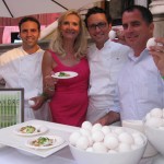 Savore Catering team: Daniel Elkins, Richard Lauther, Michael Morisette with Sophie Gayot