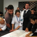 Team 1, composed of Andrew Parish, Hend Yahya, Laurent Michit, Renee Faris, Leodor Braffman
