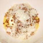 Schaner Farm's organic egg: toasted cauliflower with mustard sabayon
