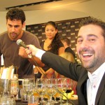 Franck Savoy interviewing mixologist Andrew Parish