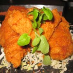 Fried chicken "blue ribbon style": wasabi and honey