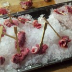 Musk ox quaq: frozen musk ox