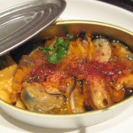 Mejillones en escabeche: mussels marinated in Sherry vinegar